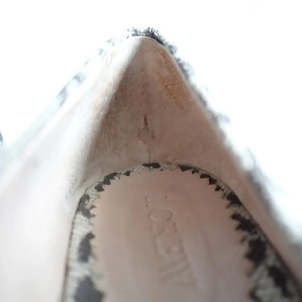J. Crew Leopard Seville Espadrille Closed Toe Sandal Wedges 8 Spring Summer